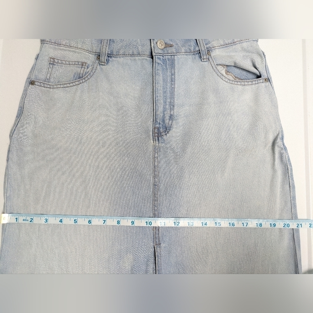 Simons Icône denim midi skirt size L - Picture 8 of 11